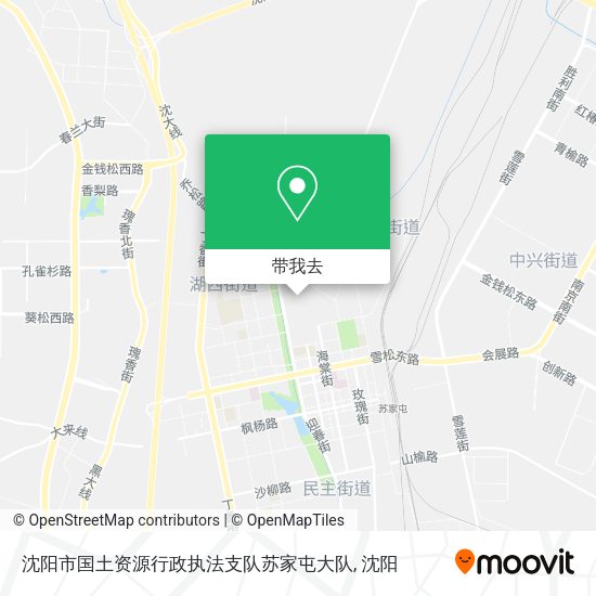 沈阳市国土资源行政执法支队苏家屯大队地图