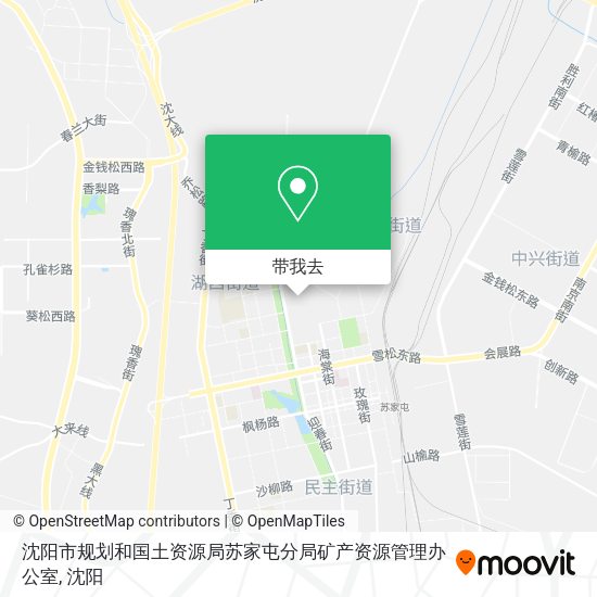 沈阳市规划和国土资源局苏家屯分局矿产资源管理办公室地图