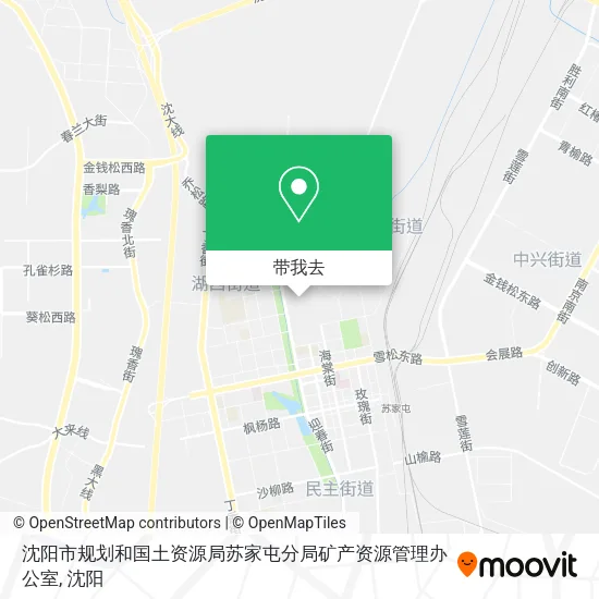 沈阳市规划和国土资源局苏家屯分局矿产资源管理办公室地图