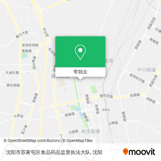 沈阳市苏家屯区食品药品监督执法大队地图