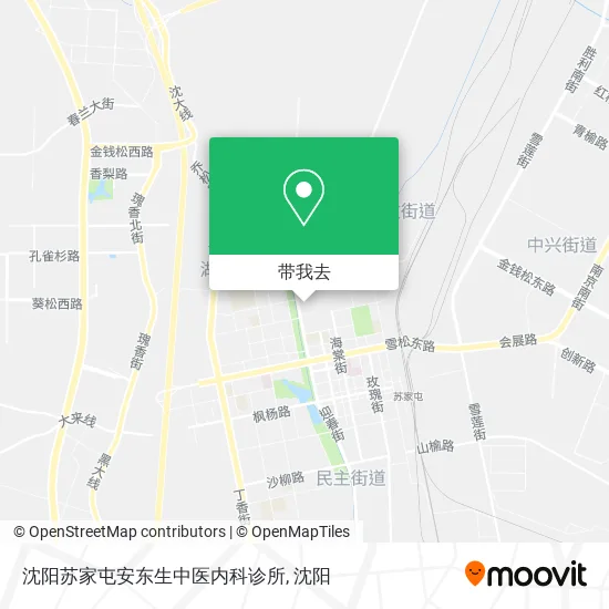 沈阳苏家屯安东生中医内科诊所地图