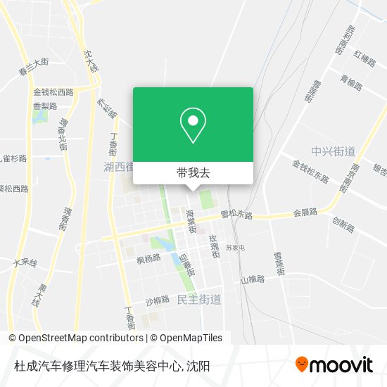 杜成汽车修理汽车装饰美容中心地图