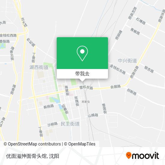 优面滋抻面骨头馆地图