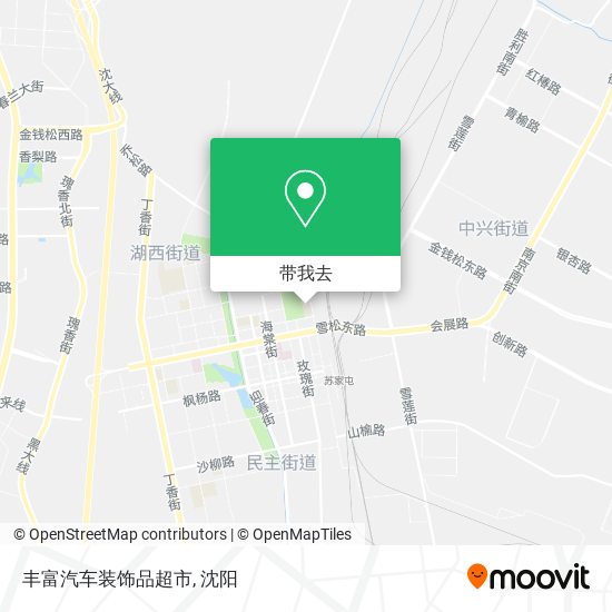 丰富汽车装饰品超市地图