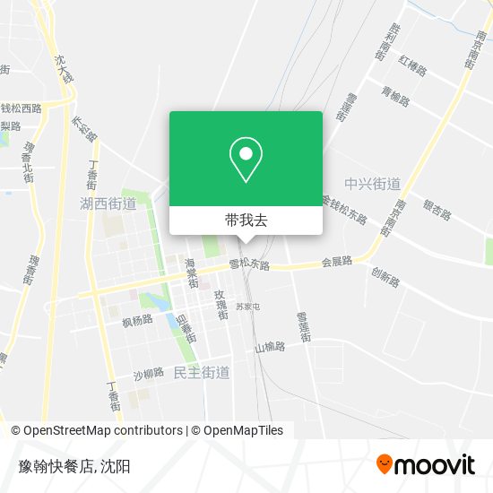 豫翰快餐店地图