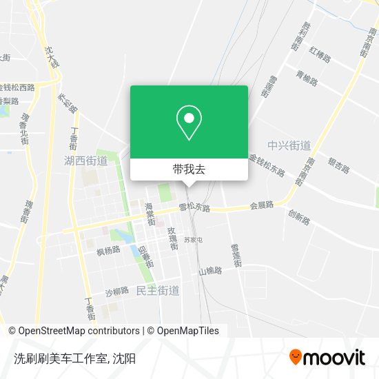 洗刷刷美车工作室地图