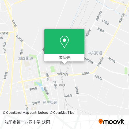 沈阳市第一八四中学地图