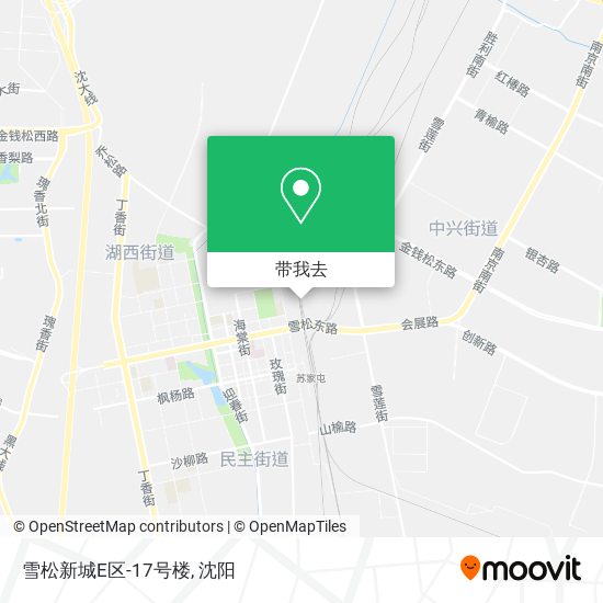 雪松新城E区-17号楼地图