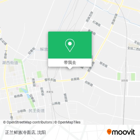 正兰鲜族冷面店地图