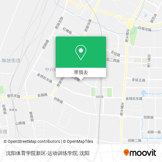 沈阳体育学院新区-运动训练学院地图