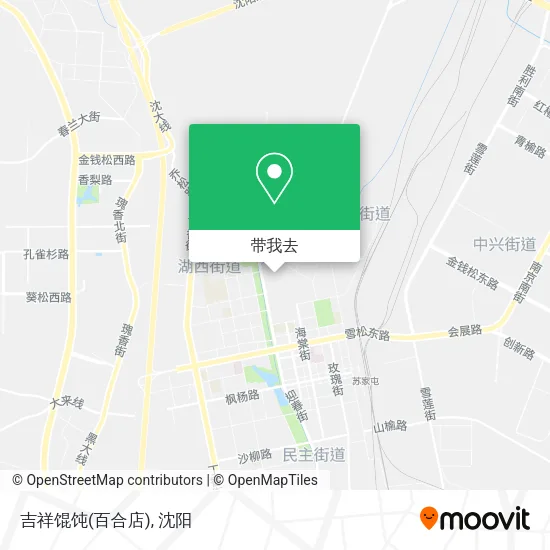 吉祥馄饨(百合店)地图
