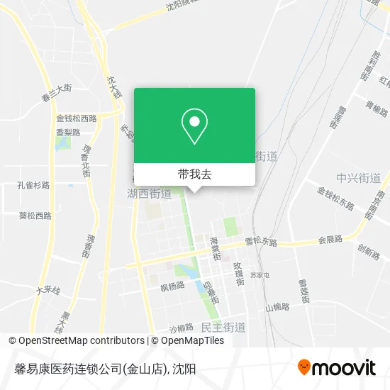 馨易康医药连锁公司(金山店)地图