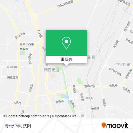 青松中学地图