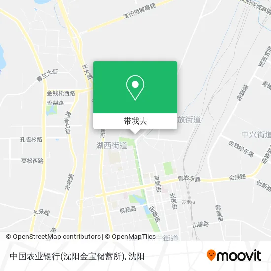 中国农业银行(沈阳金宝储蓄所)地图