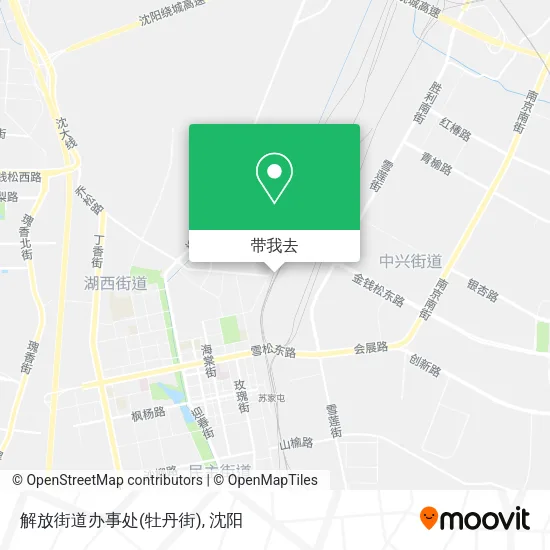 解放街道办事处(牡丹街)地图