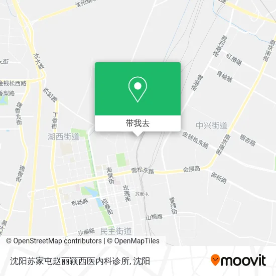 沈阳苏家屯赵丽颖西医内科诊所地图