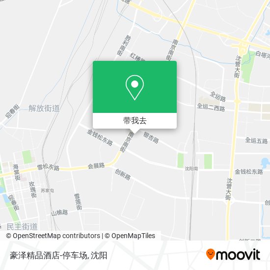 豪泽精品酒店-停车场地图