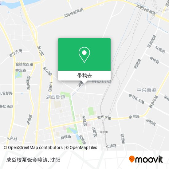 成焱校泵钣金喷漆地图