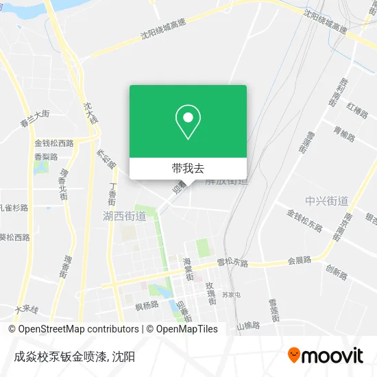 成焱校泵钣金喷漆地图
