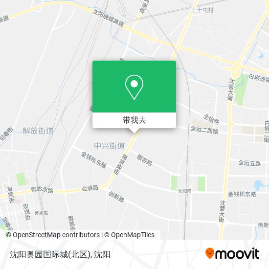 沈阳奥园国际城(北区)地图