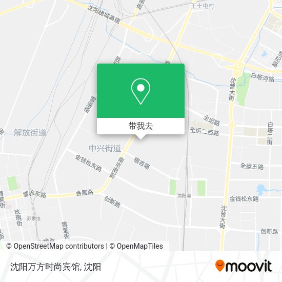 沈阳万方时尚宾馆地图