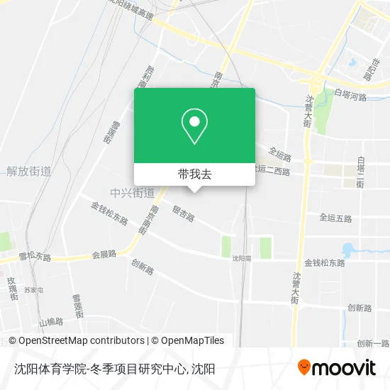 沈阳体育学院-冬季项目研究中心地图