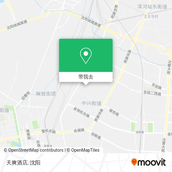 天爽酒店地图
