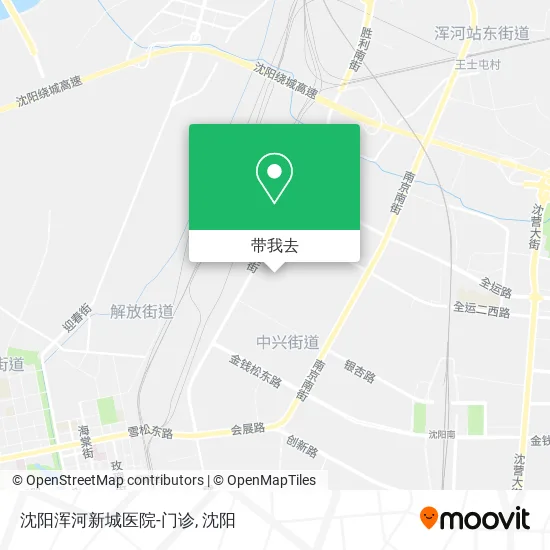 沈阳浑河新城医院-门诊地图