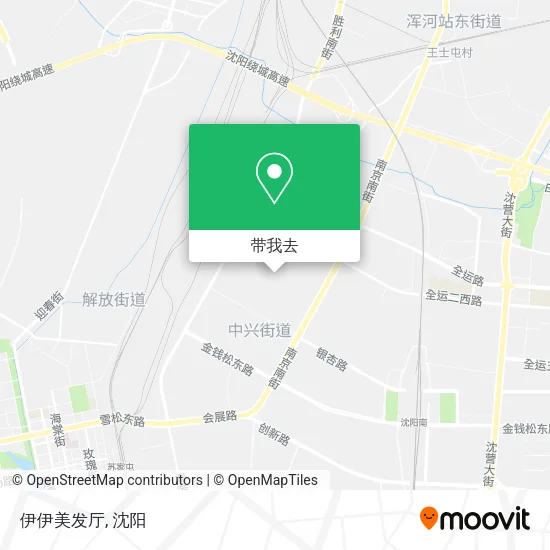 伊伊美发厅地图