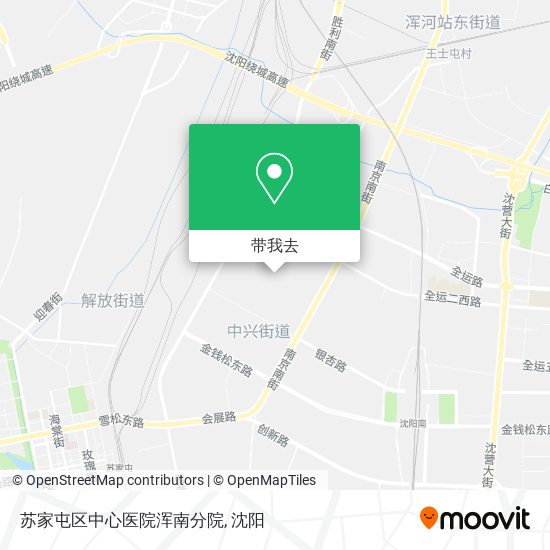 苏家屯区中心医院浑南分院地图