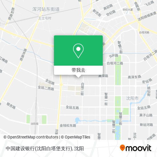 中国建设银行(沈阳白塔堡支行)地图
