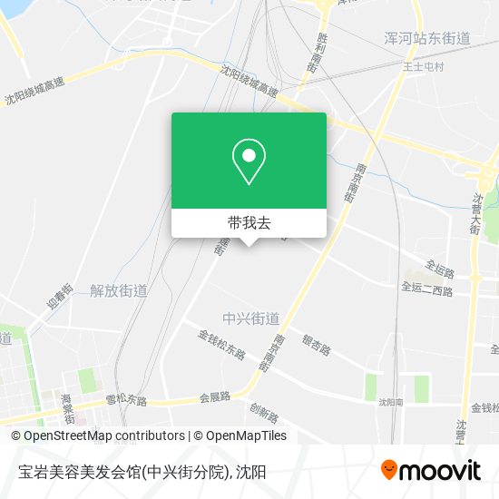 宝岩美容美发会馆(中兴街分院)地图
