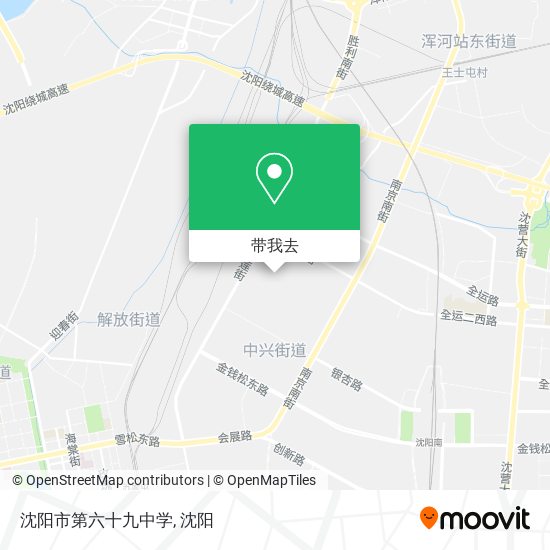 沈阳市第六十九中学地图