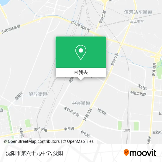 沈阳市第六十九中学地图