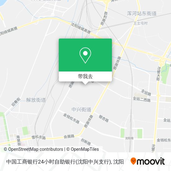中国工商银行24小时自助银行(沈阳中兴支行)地图