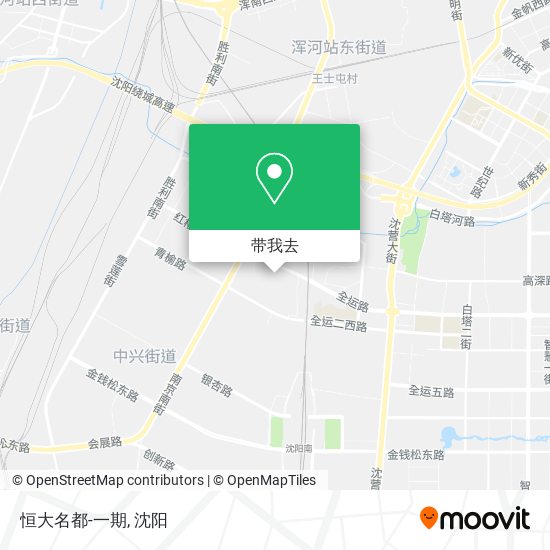 恒大名都-一期地图