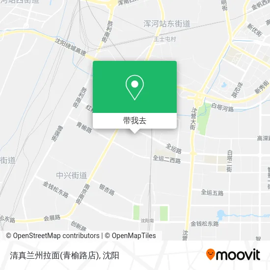 清真兰州拉面(青榆路店)地图
