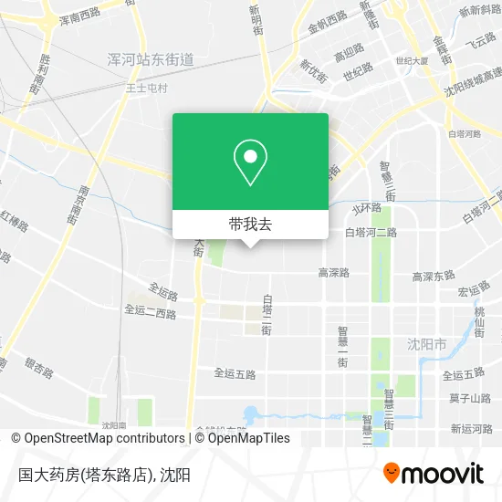 国大药房(塔东路店)地图