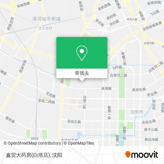 鑫贸大药房(白塔店)地图