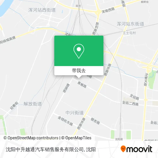 沈阳中升越通汽车销售服务有限公司地图