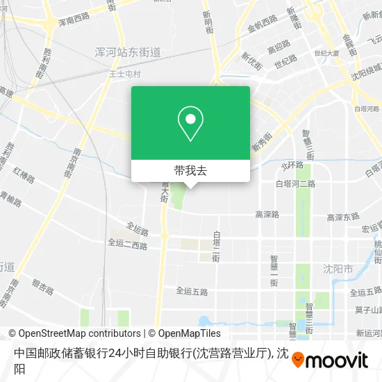 中国邮政储蓄银行24小时自助银行(沈营路营业厅)地图
