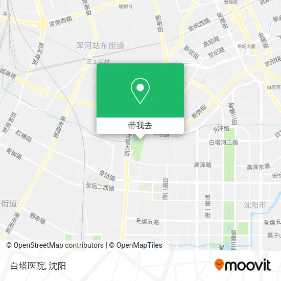 白塔医院地图