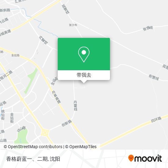 香格蔚蓝一、二期地图