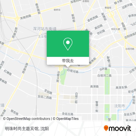 明珠时尚主题宾馆地图
