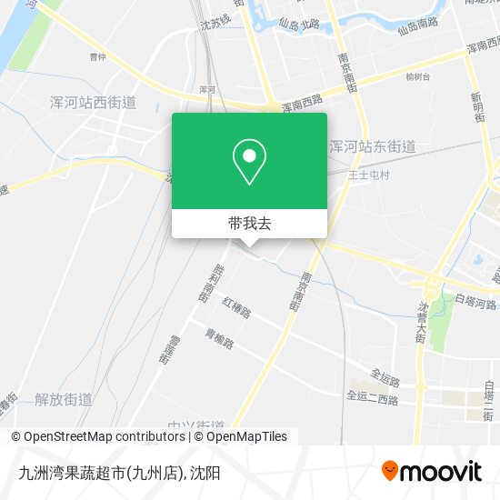 九洲湾果蔬超市(九州店)地图