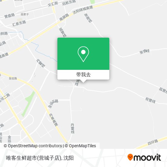 唯客生鲜超市(营城子店)地图