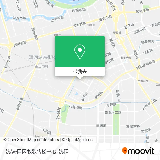 沈铁·田园牧歌售楼中心地图