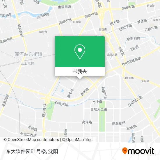 东大软件园E1号楼地图