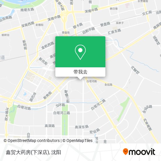 鑫贸大药房(下深店)地图