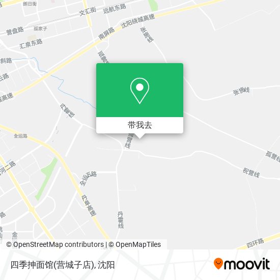 四季抻面馆(营城子店)地图